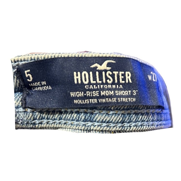 Hollister California High-Rise Mom Shorts 3” Vintage Stretch Size 27 - Picture 4 of 4